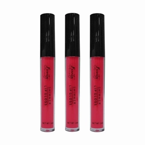 3x Beauty Buddy Shimmer Lip Gloss 07 Power Pink 2ml
