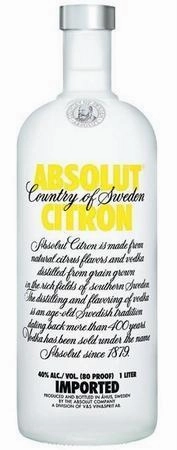 Absolut Vodka Citron