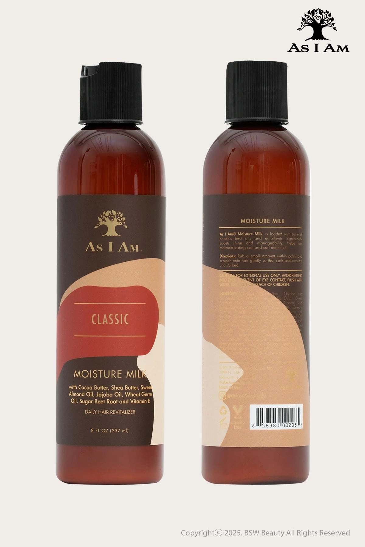 AS I AM CLASSIC MOISTURE MILK DAILY HAIR REVITALIZER 8oz