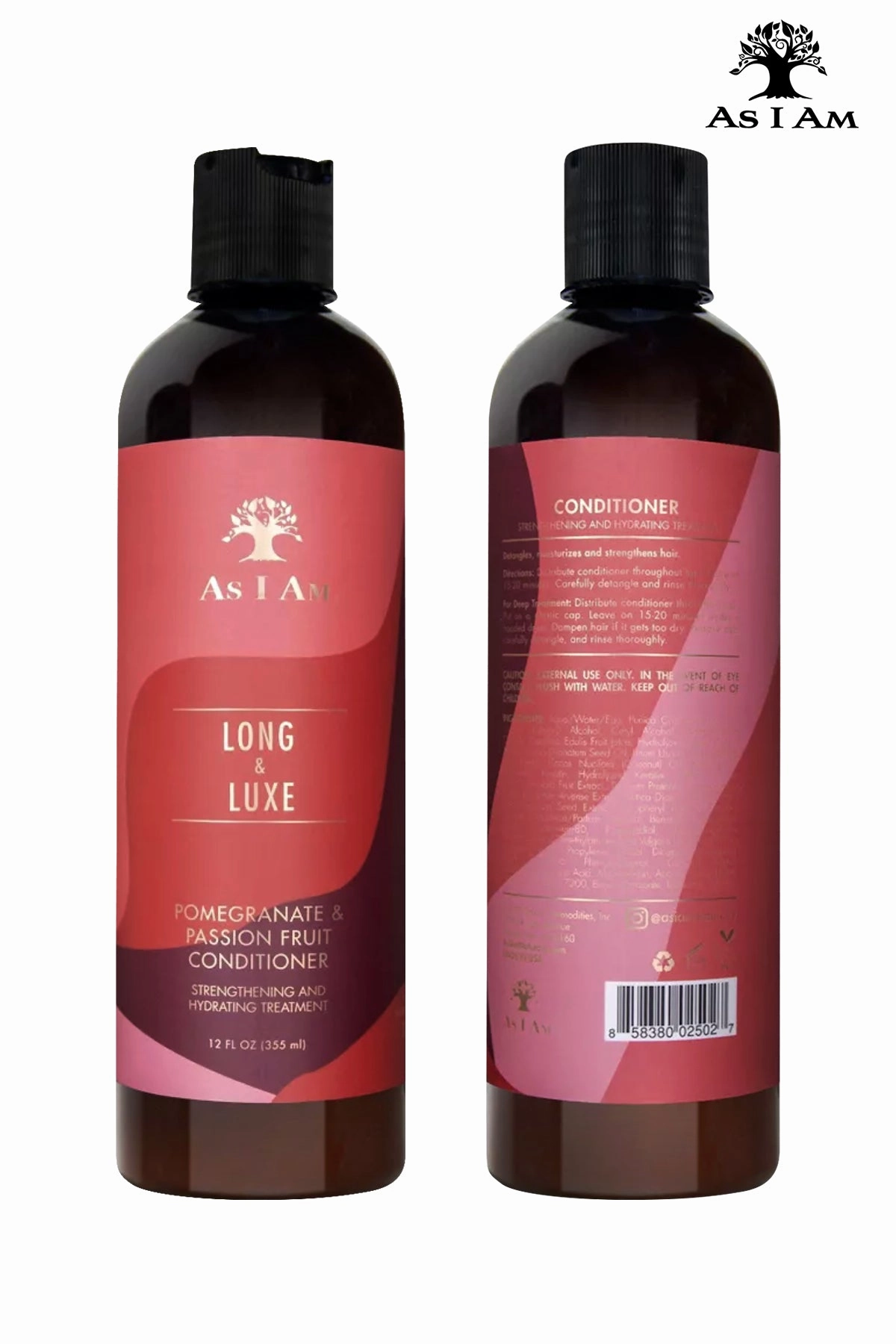 AS I AM LONG AND LUXE POMEGRANATE & PASSION FRUIT CONDITIONER 12oz