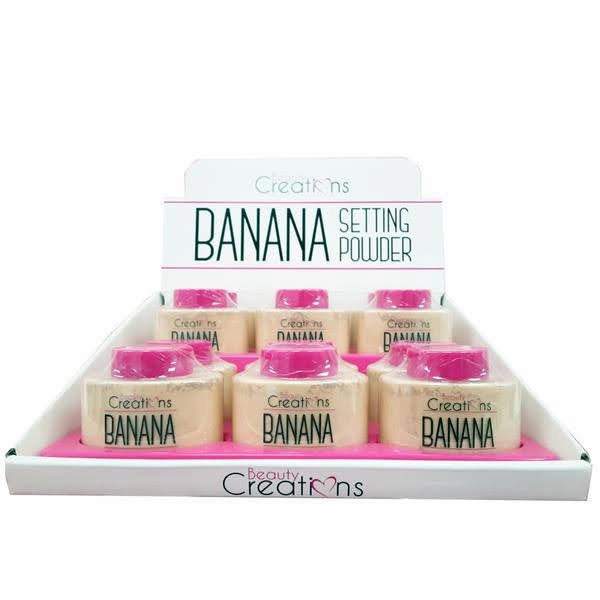 BEAUTY CREATIONS - BANANA SETTING POWDER - DISPLAY 12 PCS