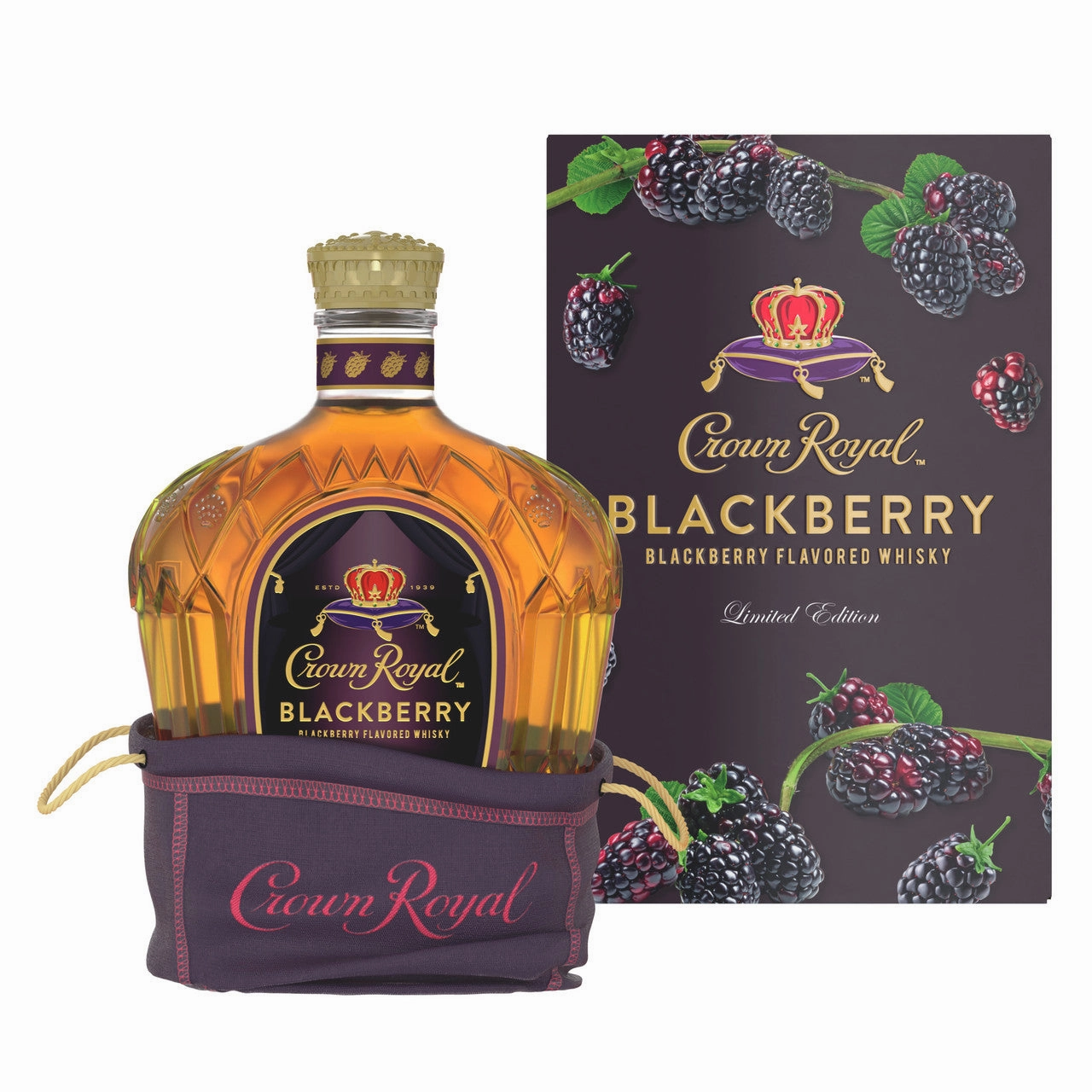 Crown Royal Blackberry Flavored Canadian Whisky