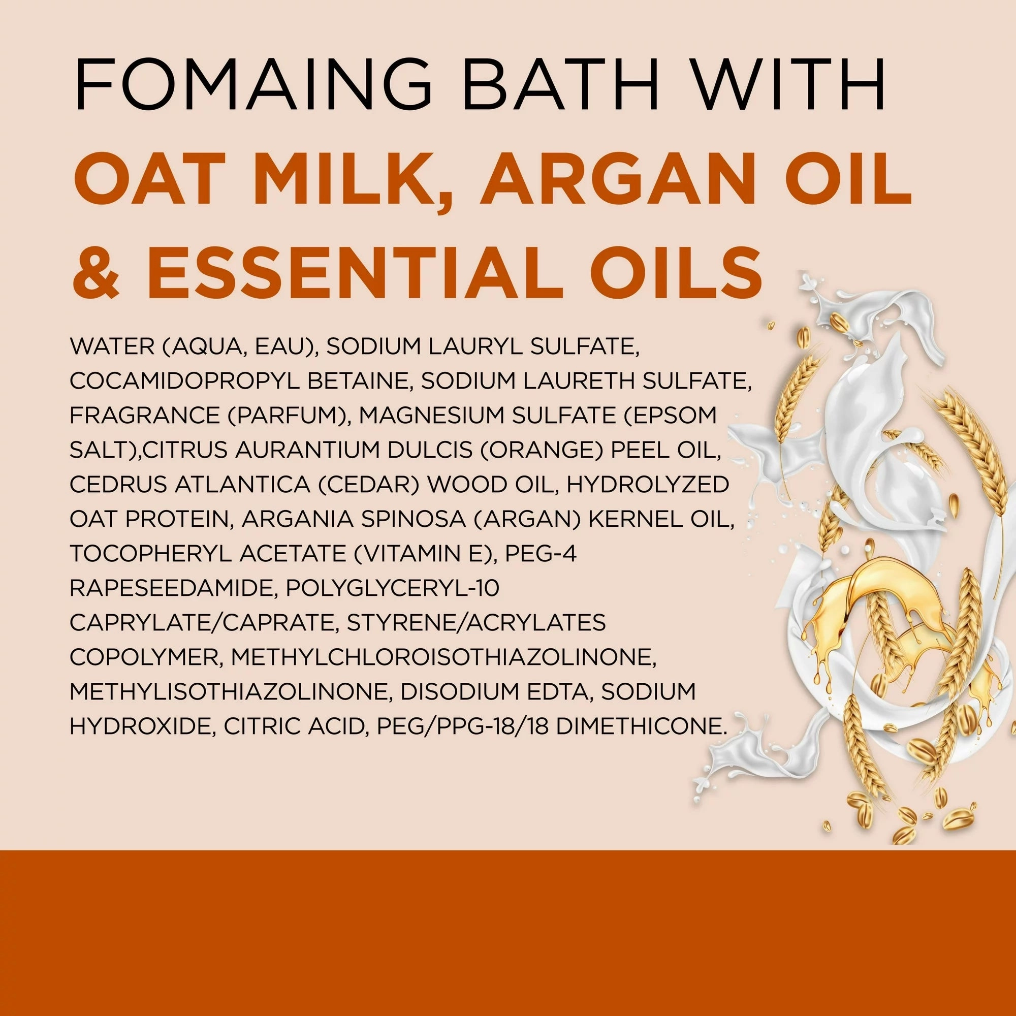 Dr Teal's Foaming Bath with Pure Epsom Salt Soothe & Comfort Oat Milk & Argan Oil Essential Oils - 34oz