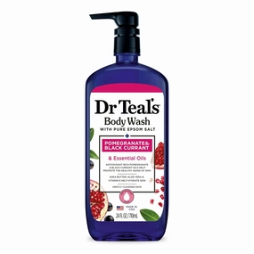 Dr. Teal's Pomegranate & Black Currant Essential Oils Body Wash with Pure Epsom Salt - 24 oz