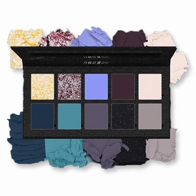 DRAMO Moonwheel Project 10-Color Eyeshadow Palette - #010 Moonfall Tide