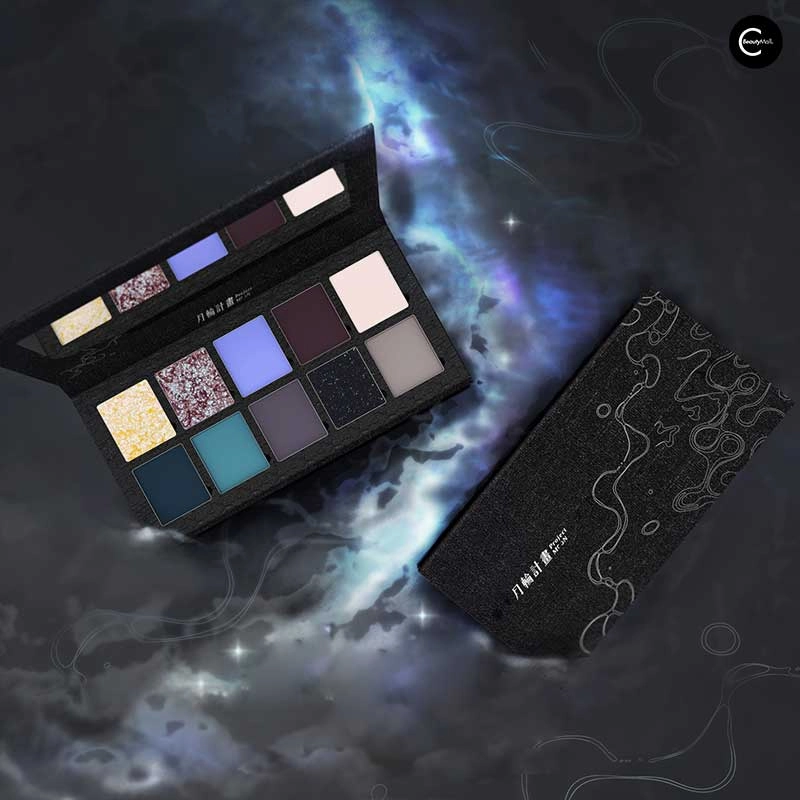 DRAMO Moonwheel Project 10-Color Eyeshadow Palette - #010 Moonfall Tide