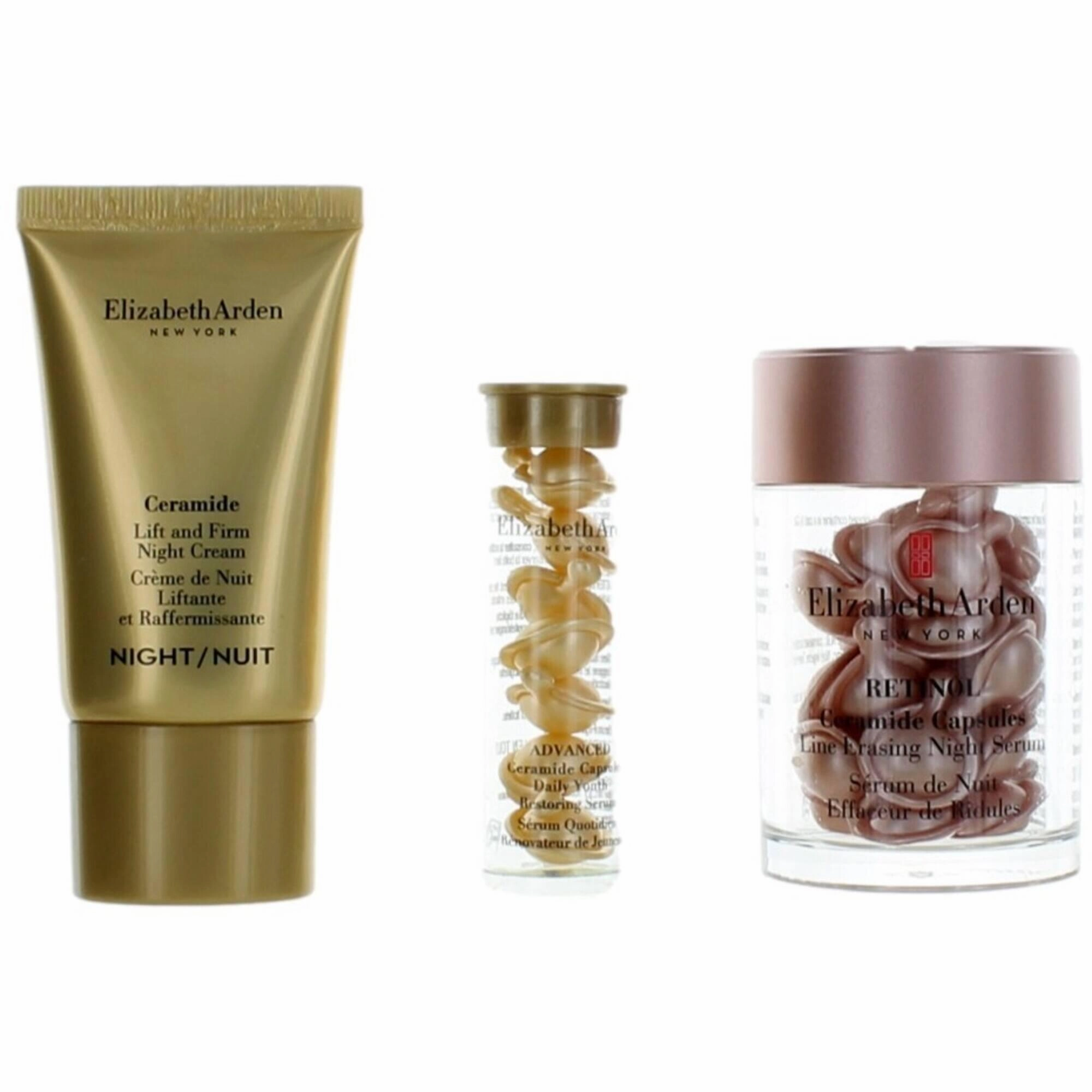 Elizabeth Arden Women's Skincare Set - Retinol Authentic and Exquisite, 3 Piece