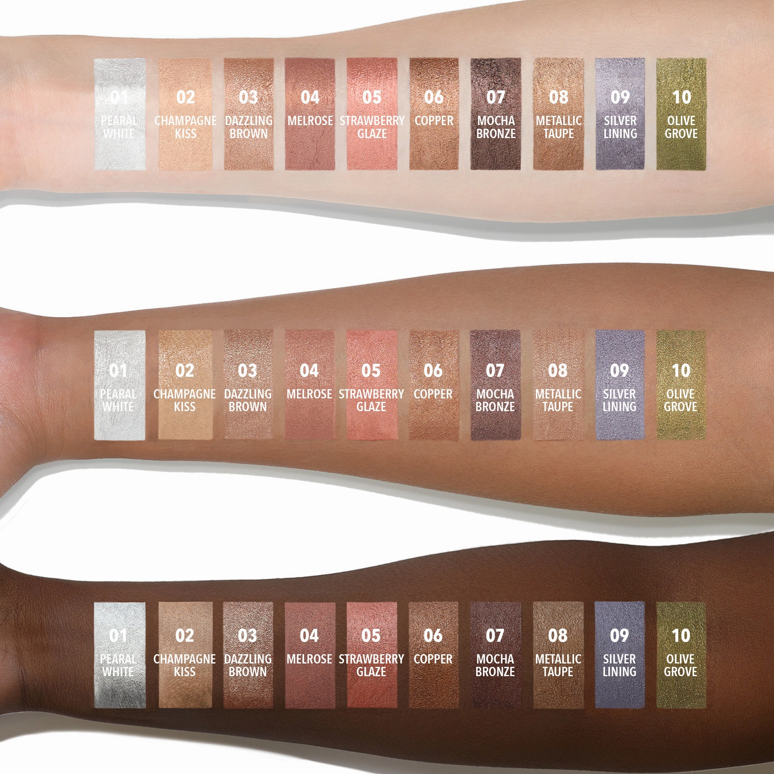 Everlust Shimmer Cream Shadow (001, Pearl White)