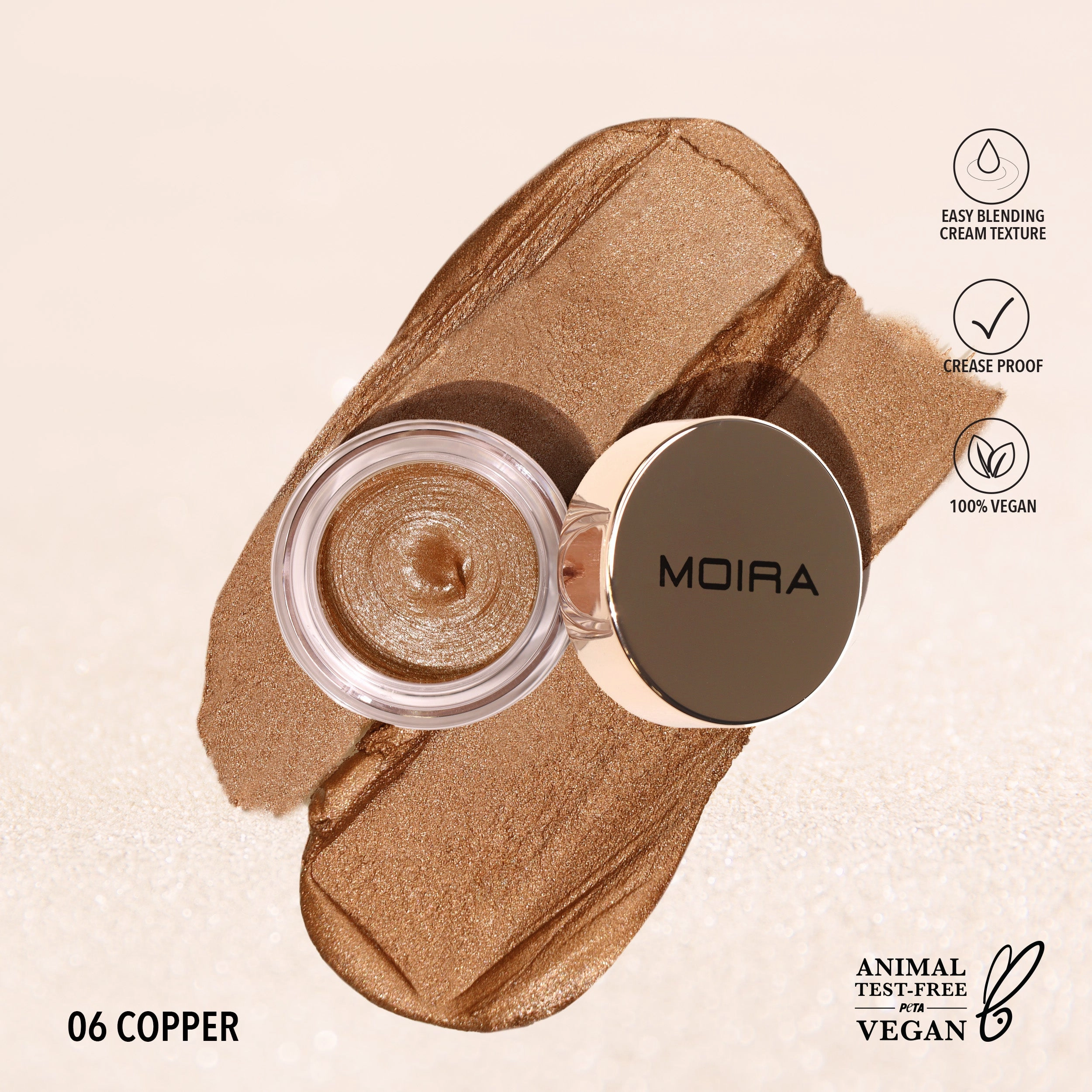 Everlust Shimmer Cream Shadow (006, Copper)