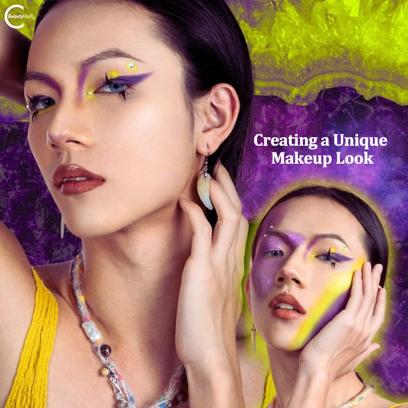 EXILEJOY Temperature-Change Eyeshadow Palette #77 (Purple & Yellow)