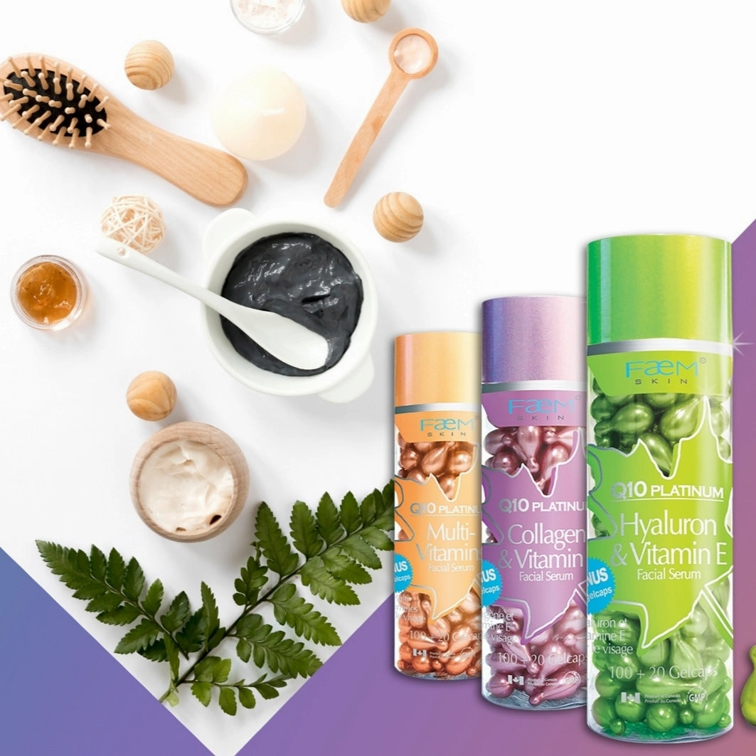 Faem Skin®Q10 Platinum Hyaluron & Vitamin E 120 Gelcaps