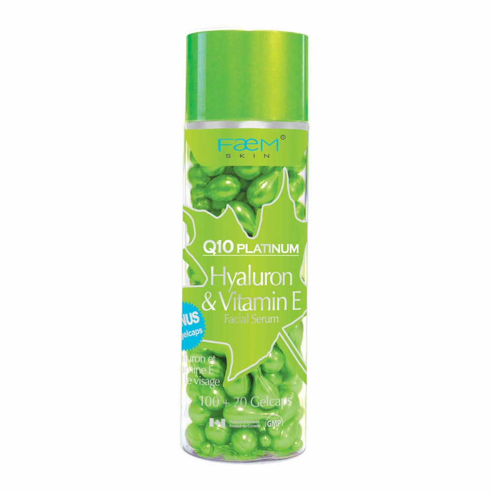 Faem Skin®Q10 Platinum Hyaluron & Vitamin E 120 Gelcaps