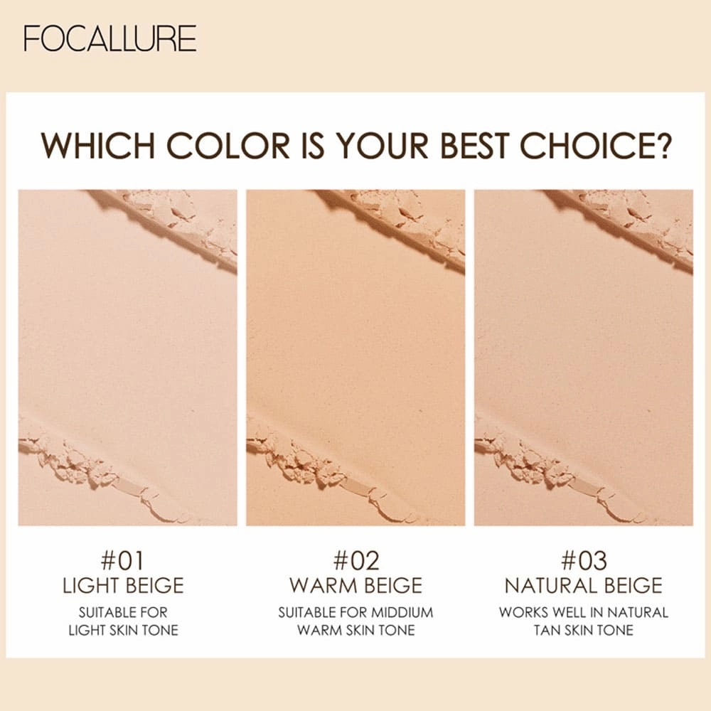 Focallure Cover Two Way Cake Pressed Powder 02 6.5g