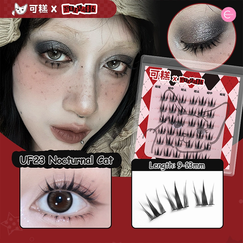 Gaoashes X Freya86 UF23 Midnight Cat Lash – Fluffy Cat Paw Faux Lashes