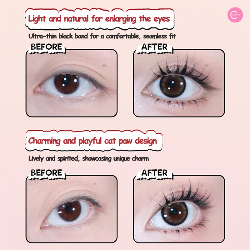 Gaoashes X Freya86 UF23 Midnight Cat Lash – Fluffy Cat Paw Faux Lashes