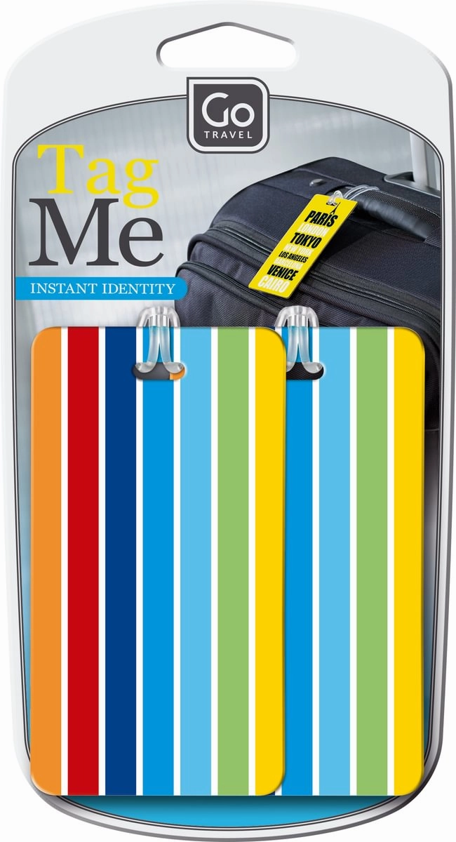 Go Travel Tag Me Patterned Luggage Tags