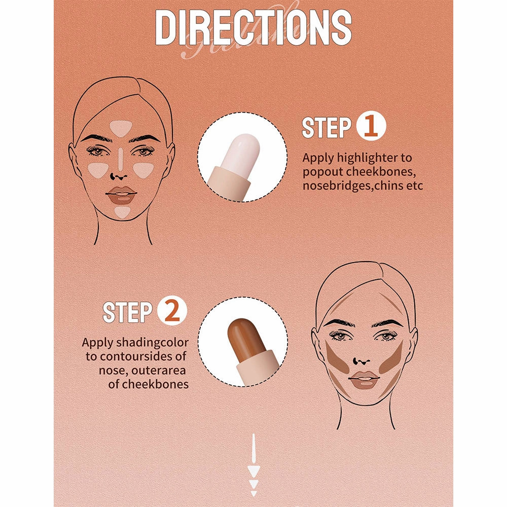 Hello Kiss 2-In-1 Three Dimensional Concealer Stick 01 4g