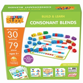 Junior Learning Rainbow Phonics Blox - Consonant Blends, Phase 4 - for Kids 5 