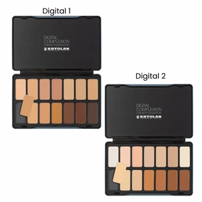 Kryolan Digital Complexion Cream Palette 14 Color