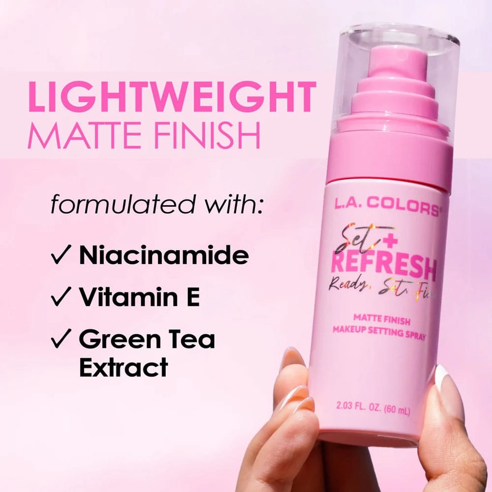 LA Colors Set   Refresh Matte Setting Spray 60ml