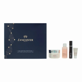 Lancaster Total Age Correction Amplified 4 Piece Gift Set: Toner 30ml - Anti-Wrinkle Serum 10ml - Cream Spf15 50ml - Brightening Serum 3ml