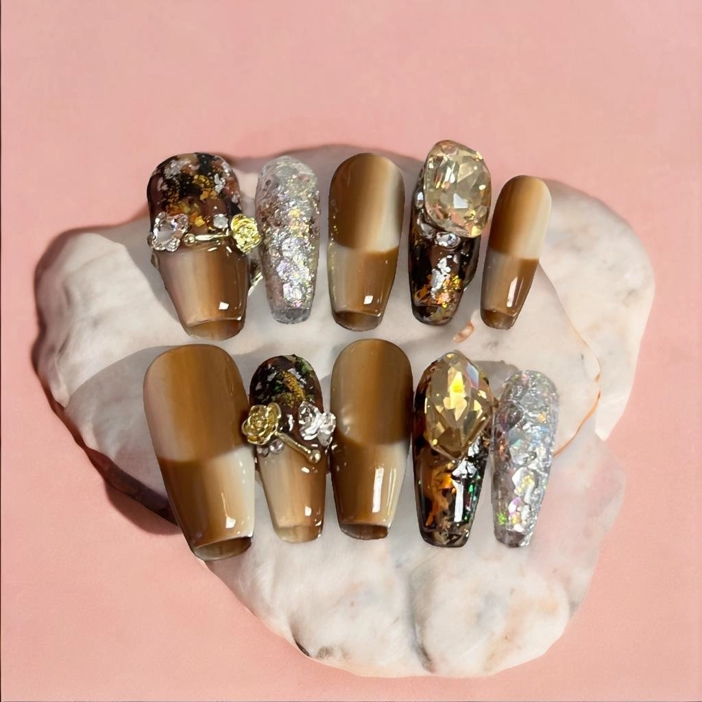 Lustrous Jelly Glam - 3D Press-On Nail