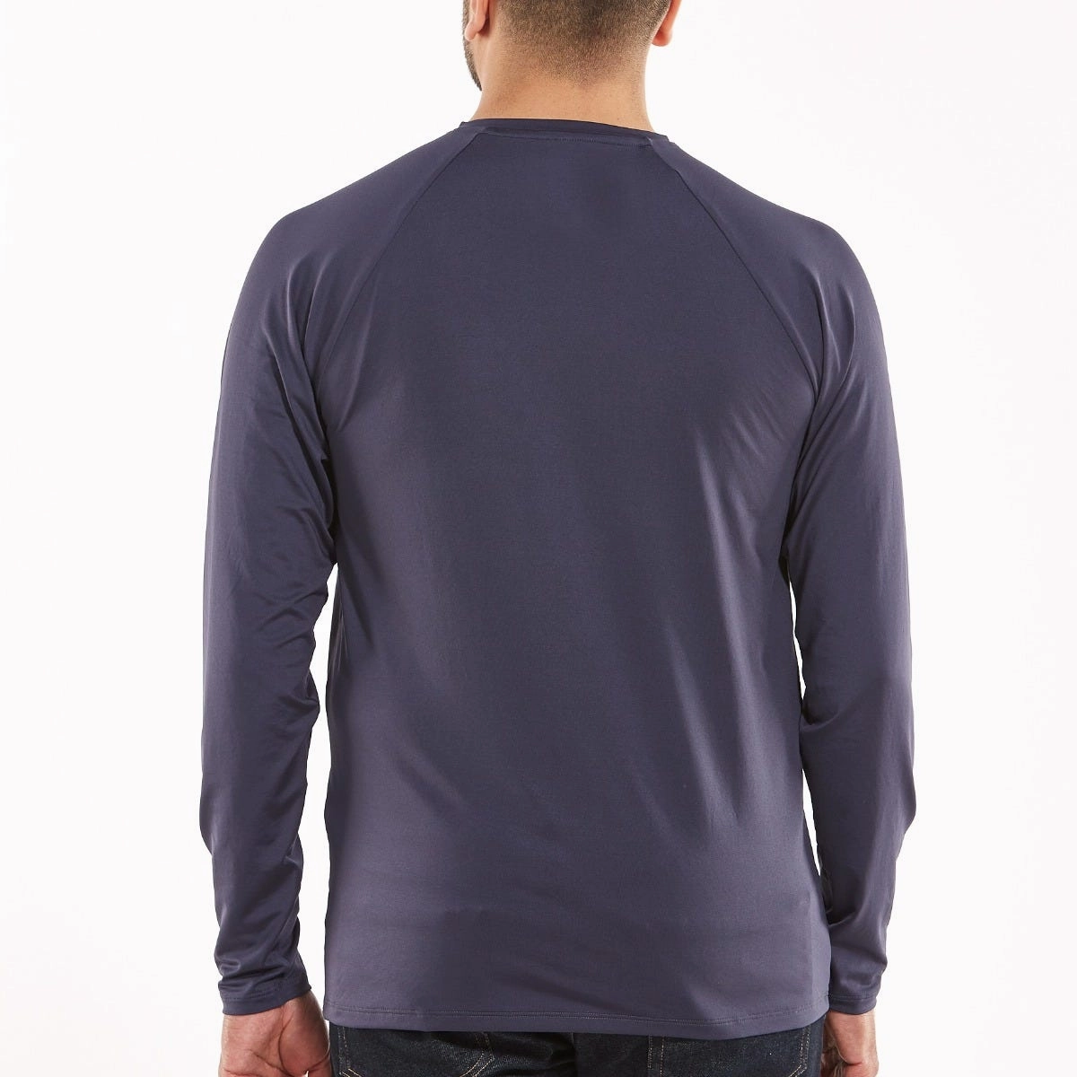 Men's Bosun V-Neck Long Sleeve Tee | Charcoal