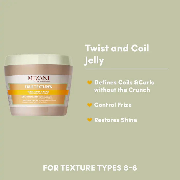 Mizani True Textures Men & Women's Twist & Coil Jelly - 8 oz