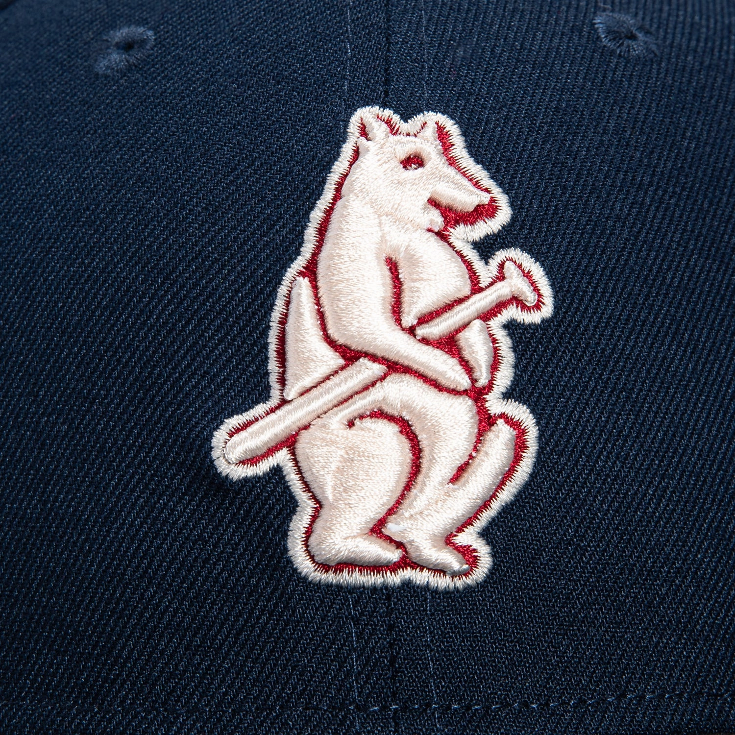 New Era 59Fifty Chicago Cubs 1908 World Series Patch Hat - Navy. Black. Brick