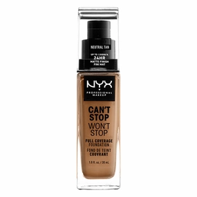 NYX Can't Stop Won't Stop Full Coverage Foundation Neutral Tan 30ml
