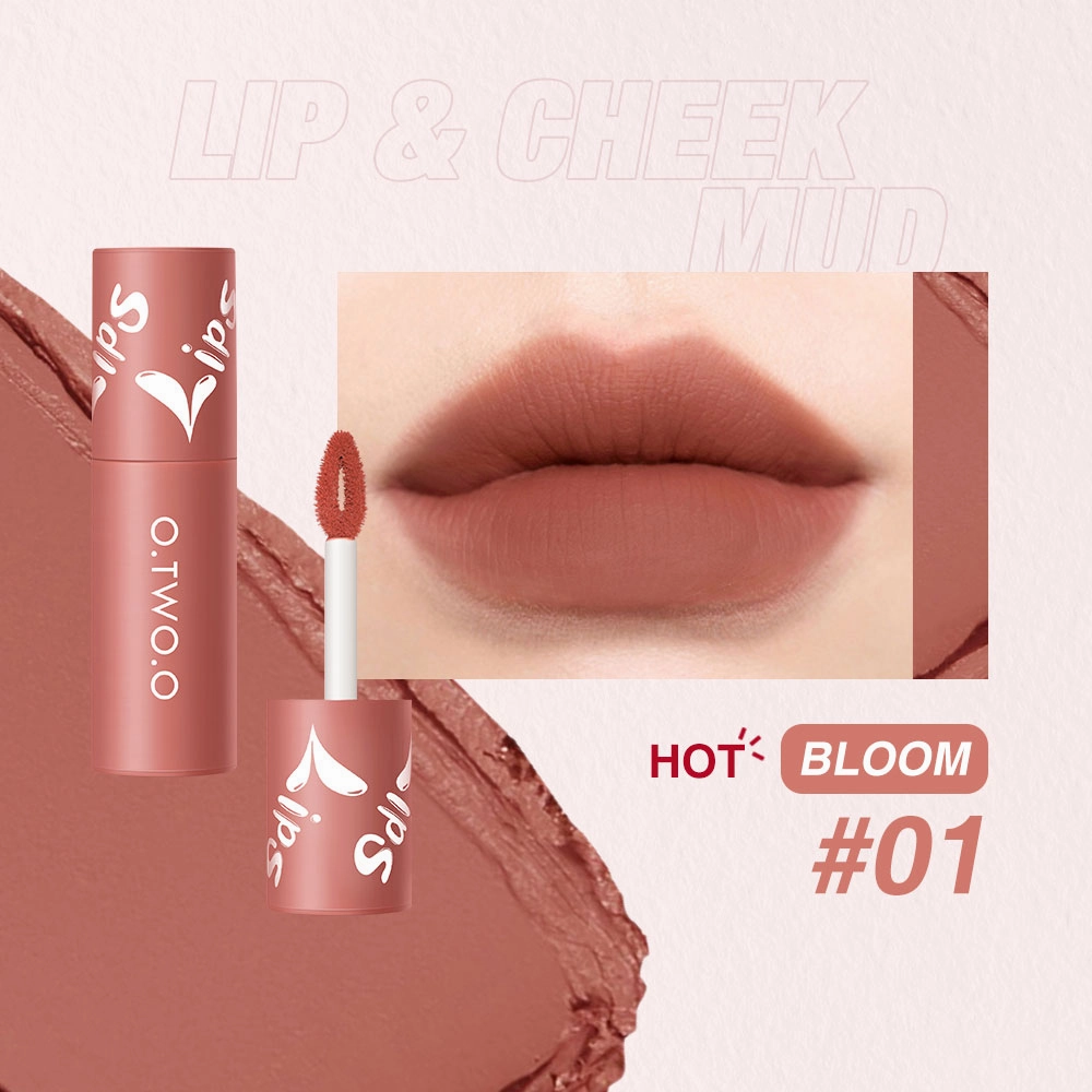 O.TWO.O Velvet Matte Lip & Cheek Mud 01