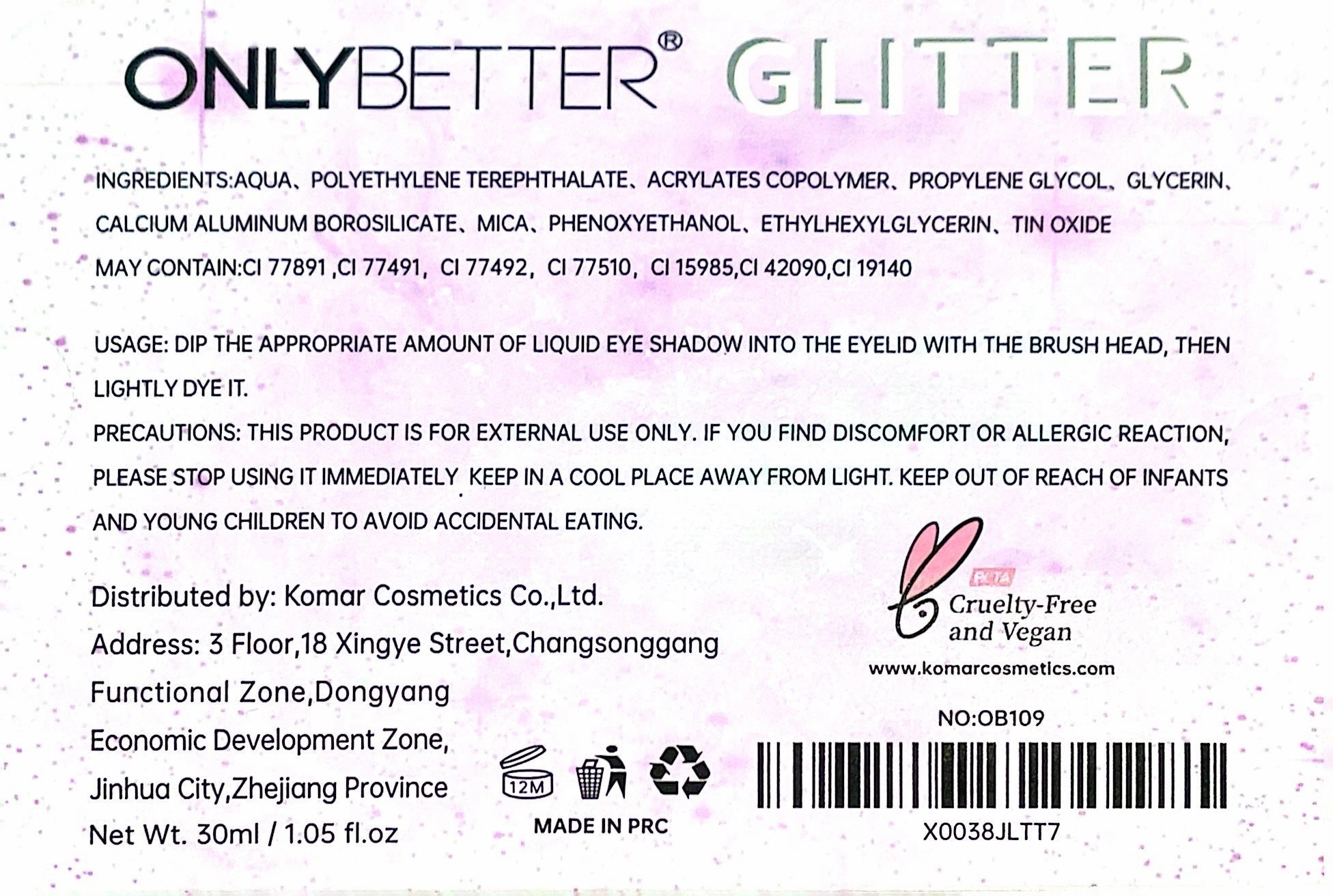 ONLYBETTER Liquid Glitter Eyeshadow