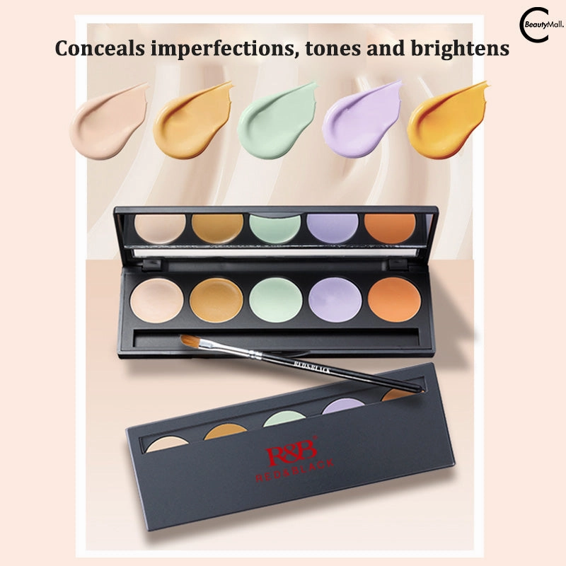 RED & BLACK Five-Color Concealer Palette