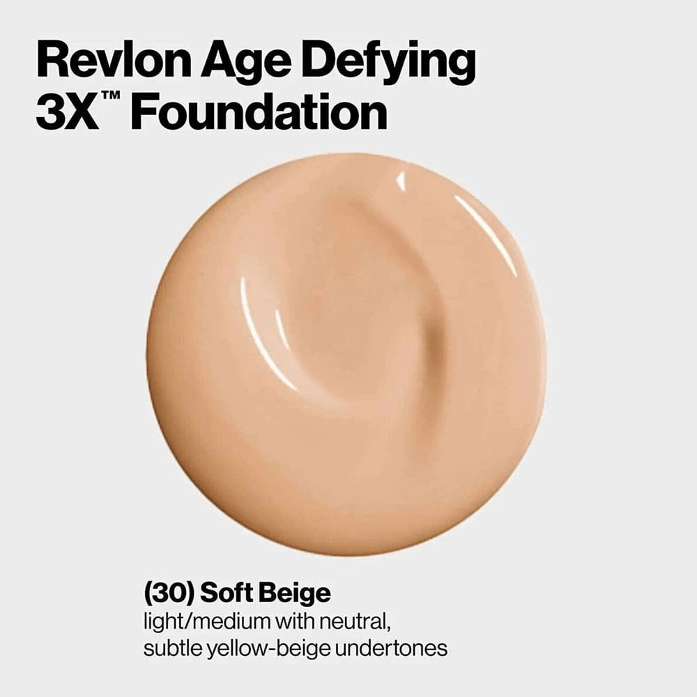 Revlon Age Defying Foundation 30 Soft Beige 30ml