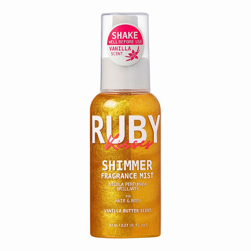 Ruby Kisses Shimmer Fragrance Mist Vanilla Butter Scent- 3.2 oz