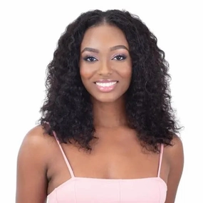 Shake 'N Go Naked Nature 100% Human Hair Wet & Wavy Tru2U U-PART Wig- Deep Wave