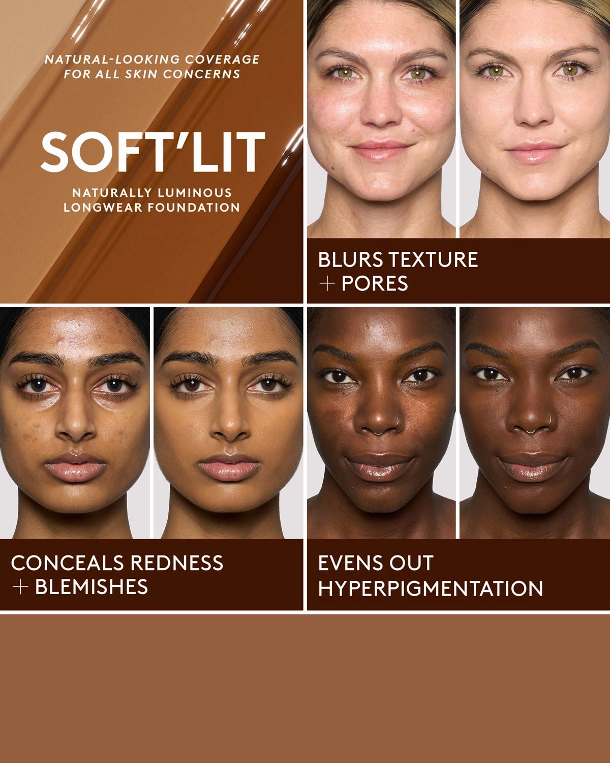 Soft'lit Naturally Luminous Longwear Foundation — 160