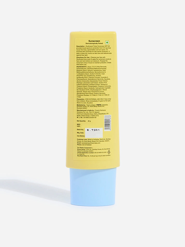 Studiowest Busy Me SPF 50 PA     Tinted Sunscreen - 40 gm