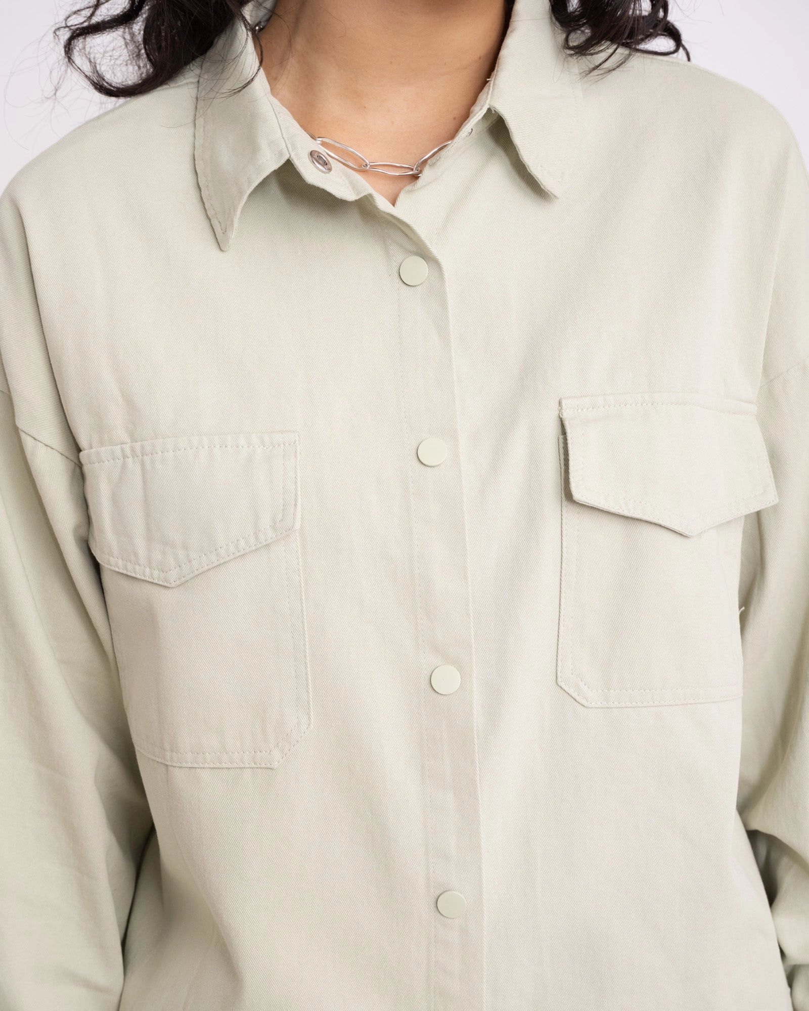 TILTIL Veerle Blouse Sage Green One Size