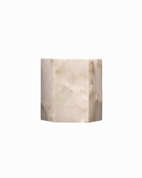 WHITE ALABASTER SCONCE SMALL