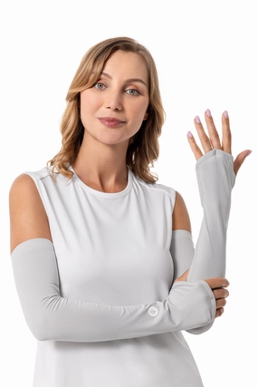 Women's Backspin Performance Sleeves | Sleek Grey